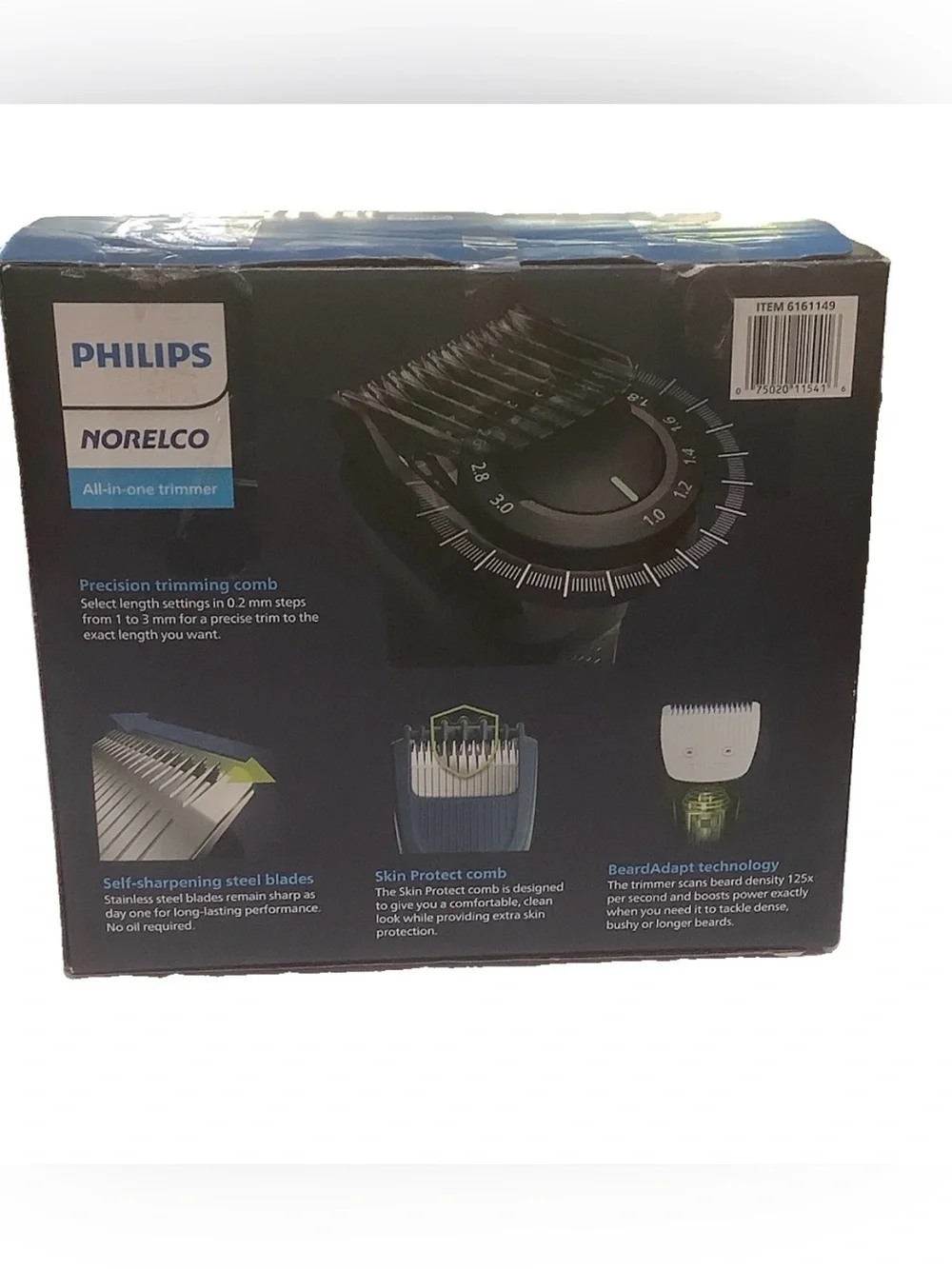 Philips Norelco ultimate precision All-in-One Trimmer- head face and body MG9526